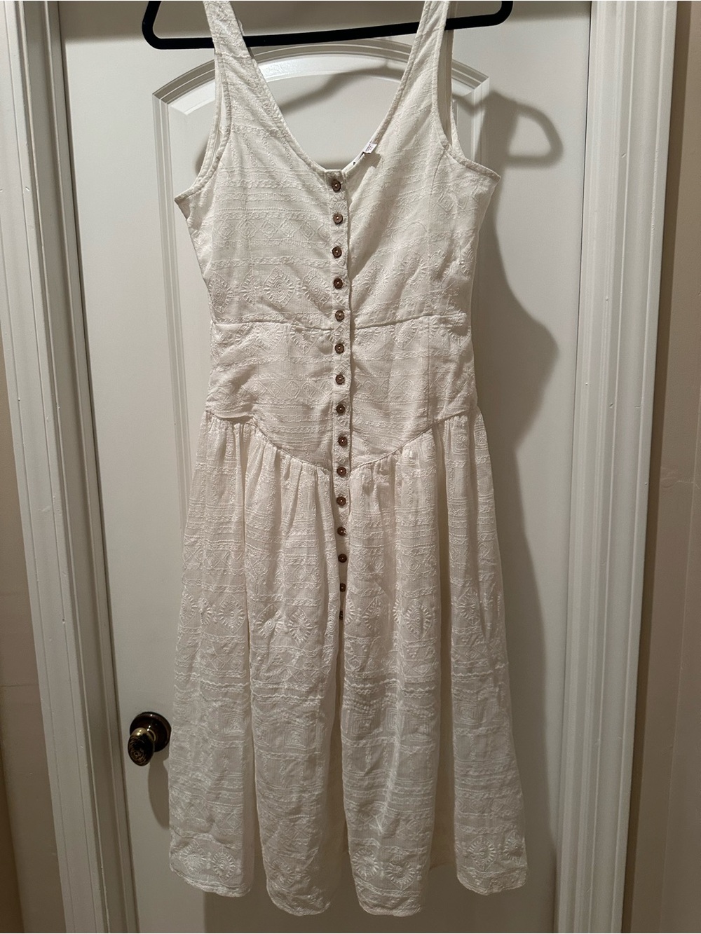 Shyanne Cream Textured Maxi Dress
